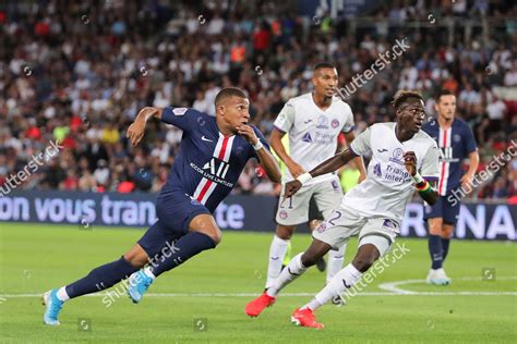 Paris Saintgermains Kylian Mbappe L Action Editorial Stock Photo