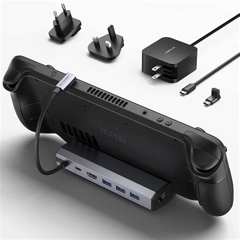 Jsaux Docking Station Y Cargador De W Compatible Con Steam Deck Base