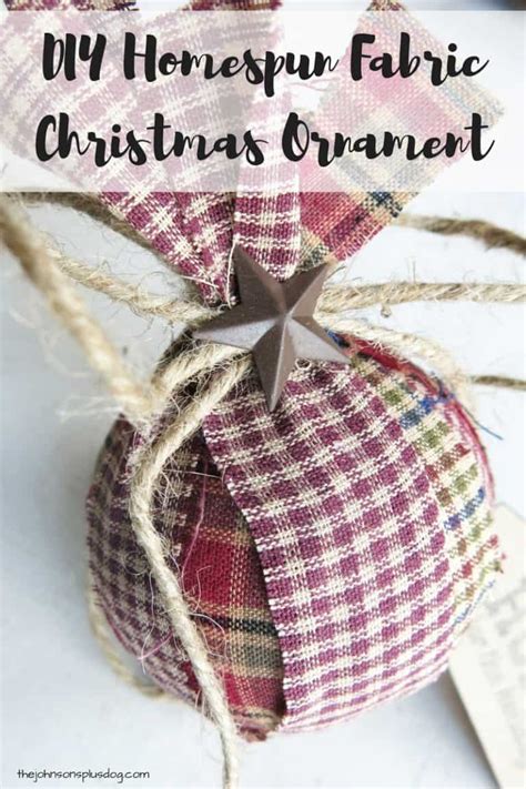 Easy Cheap DIY Fabric Christmas Ornaments Making Manzanita