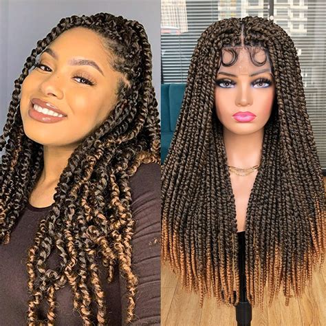 Amazon Annivia Passion Twist Braided Wigs For Black Women Full