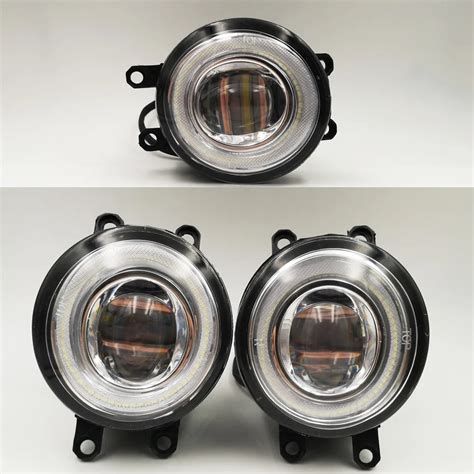 CSCSNL 1Set Pair 12V Car LED Angel Eyes DRL Fog Light Lamp DRL Daytime