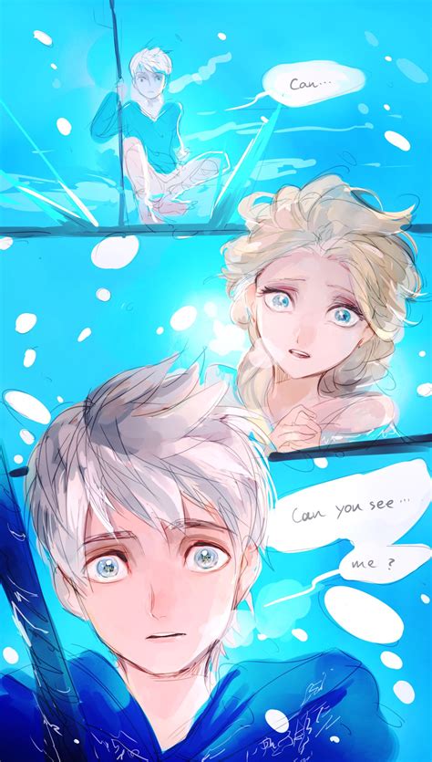 Frozen's Elsa and Rise of the Guardians' Jack Frost | Disney art