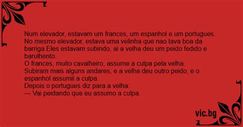 Num Elevador Estavam Um Frances Um Espanhol E Um Portugues No Mesmo