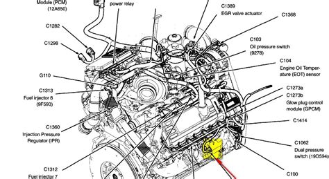 60 Powerstroke Cylinder Diagram Glow Plug Diagram 2 5 Eng