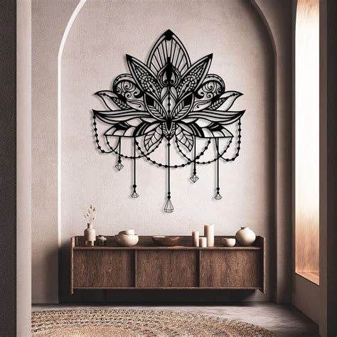 Amazon Metal Mandala Wall Art Mandala Metal Wall Decor Lotus