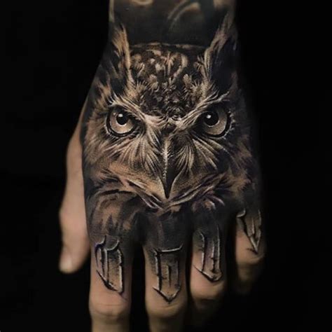 Owl Tattoos Meanings Styles And Ideas Art And Design Hand