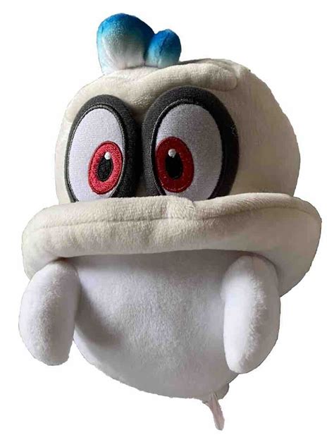 Super Mario Bros Odyssey White Cappy Plush Doll Stuffed Animal Toy 8