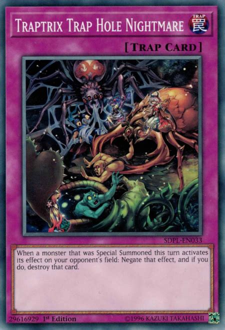 Traptrix Trap Hole Nightmare Yugipedia Yu Gi Oh Wiki