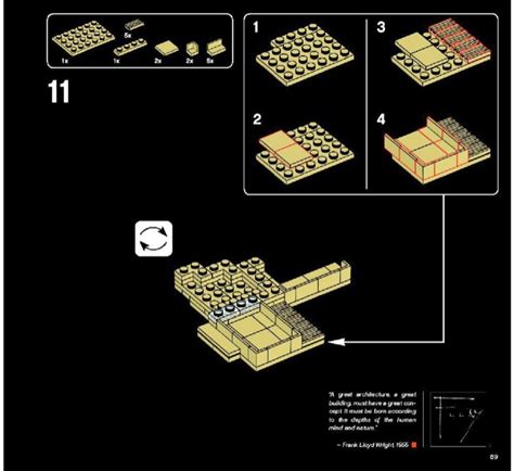 LEGO Instructions for set 21005 Fallingwater, Architecture - Architect Series