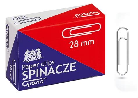 Spinacze biurowe GRAND okrągłe 28 mm 100 szt 110 1381 Cena Opinie