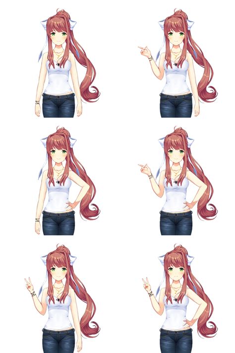 Monika Ddlc Casual Sprites V 2 Remake By