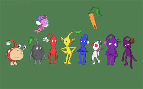 Pikmin Art - All Pikmin Types by AloeTortoise on DeviantArt