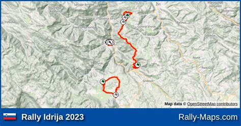 Streckenverlauf Rally Idrija Dprs Rallyekarte De