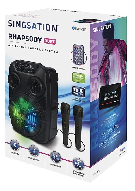 Best Buy Singsation Rhapsody Duet Rechargeable All In One Karaoke