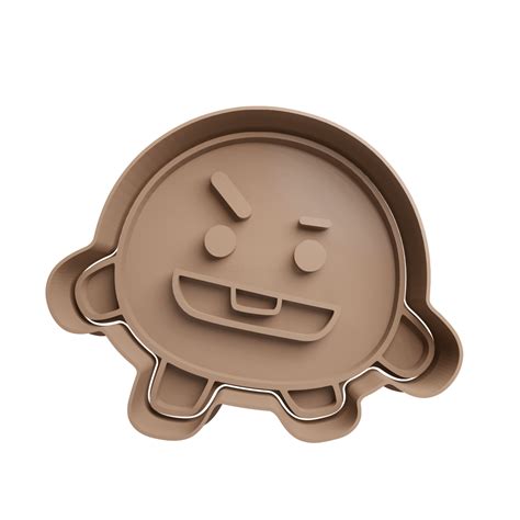 Shooky BT21 Cortador De Galletas STL Cortador De Galletas STL