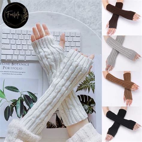 Jual Feelme Kk Handsocks Fingerless Lolita Y K Harajuku Hand Warmer