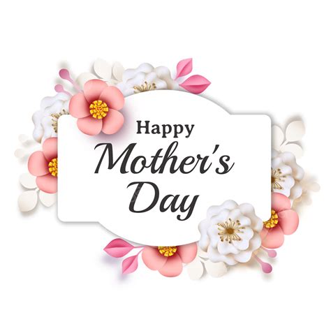 Mothers Day Floral Png Picture Mothers Day Paper Cut Floral Border Mother Clipart Mother S