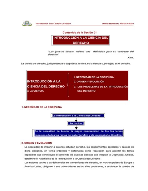 IntroducciÓn A La Ciencia Del Derecho IntroducciÓn