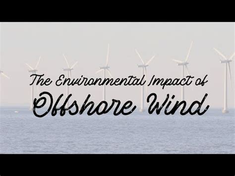 Offshore Wind Farms Environmental Impact