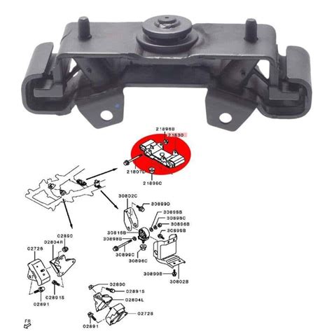 Support De Transmission L200 Pajero Sport SILENTBLOCKS