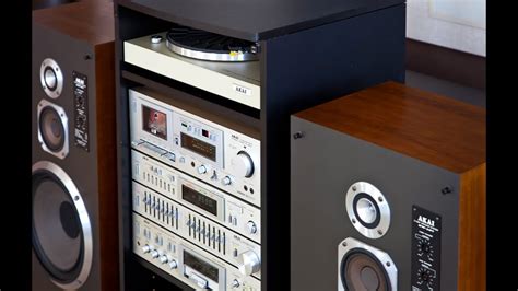 Stereo Components In AKAI Hi Fi Tower YouTube