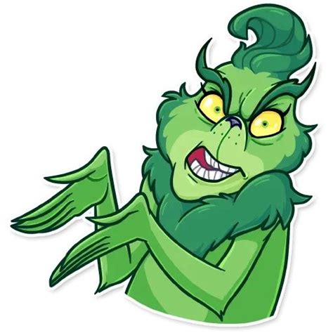 Pack De Stickers Para Telegram Grinch Grinch Drawing Grinch