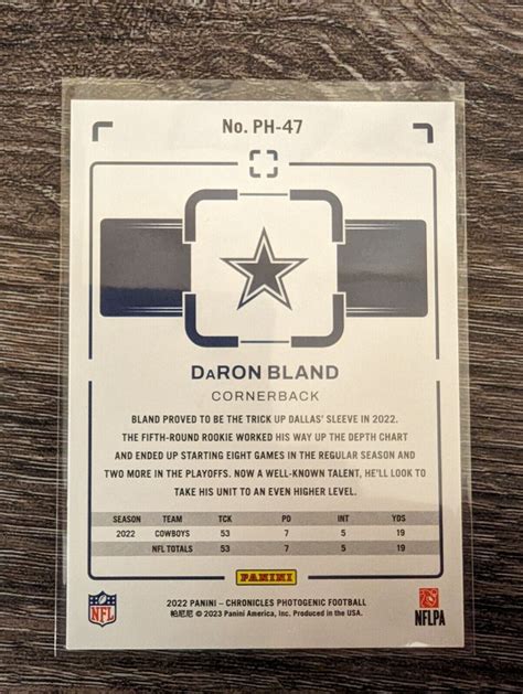 Panini Chronicles Photogenic Daron Bland Pink Rookie Rc Ph