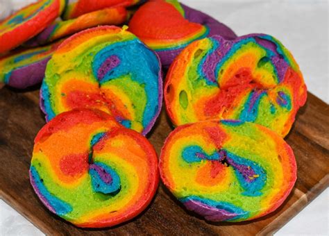 Rainbow Bagels Sickly Sweet Creations