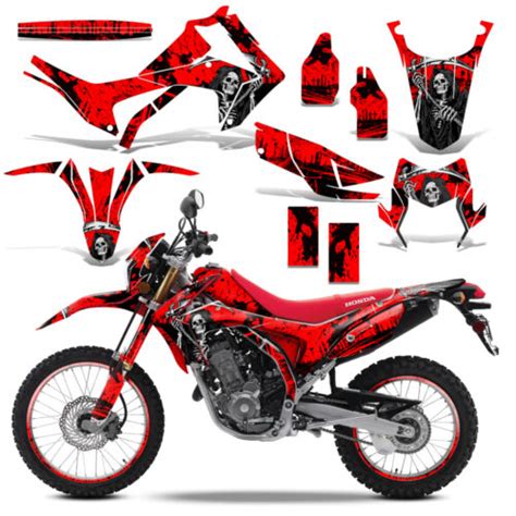 Honda Crf 250L 250M Décalque Graphique Kit Dirt Vélo Drapé Stickers