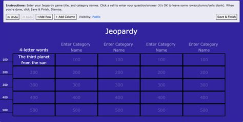 The Best Fast And Easy Jeopardy Game Makers Trivia Bliss