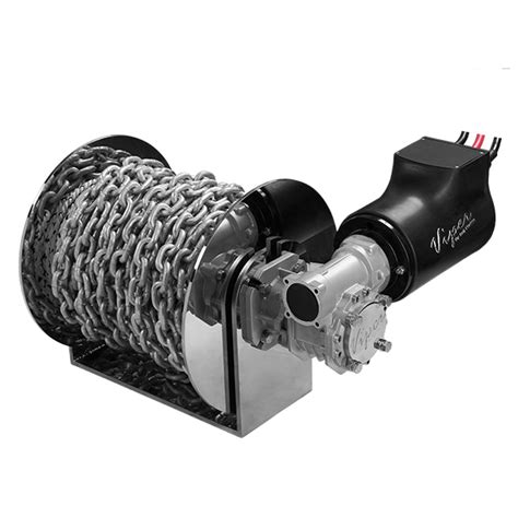 1500 Anchor Drum Winch W Rope Chain Acc Pack Smart Marine