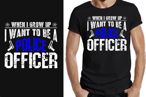 Police Officer T Shirt Vector Design Graphic By Graphicscave021