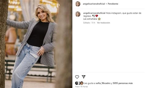 Angélica Rivera vuelve a Instagram y despierta rumores de su regreso a