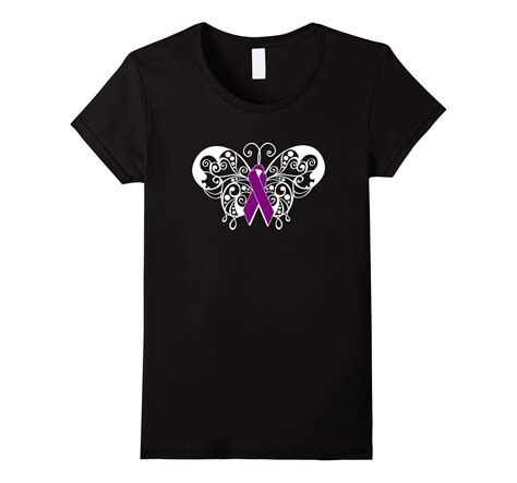 Chiari Malformation Awareness tShirt Purple Ribbon Butterfly