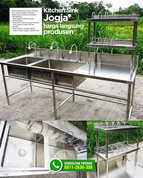 Tempat Cuci Piring Kebumen Kitchen Sink Stainless Murah Revon