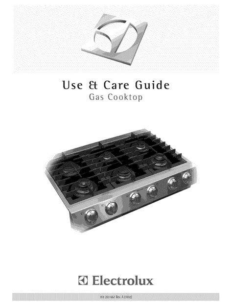 ELECTROLUX GAS COOKTOP USE & CARE MANUAL Pdf Download | ManualsLib