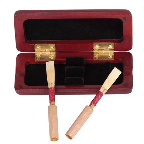 Wooden Oboe Reed Case Solid Wood Oboe Reed Holder Box Maple Wood For