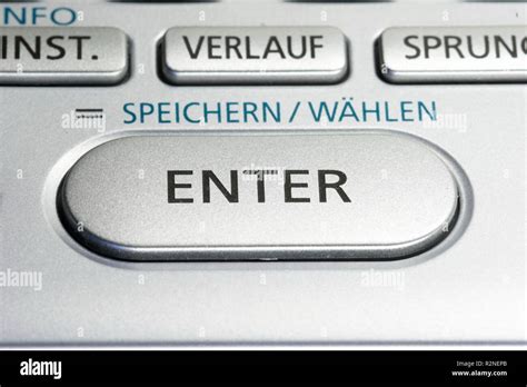 enter key   keypad stock photo alamy