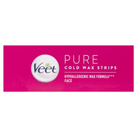 Buy Veet Pure Cold Wax Strips Face 20 Pack Online At Chemist Warehouse