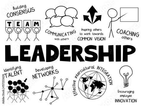 Leadership Vector Sketch Notes Black Stock Image And Royalty Free