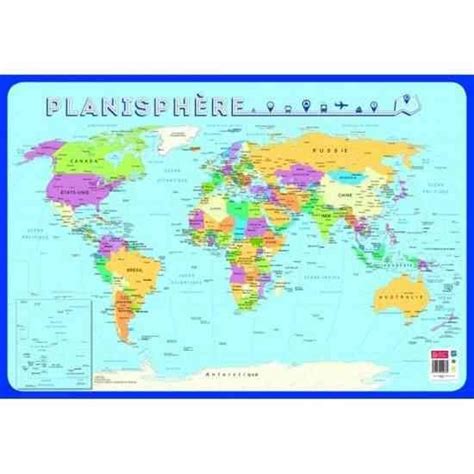 Planisphère Vacances Guide Voyage Planisphere Carte géographique