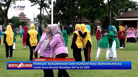 Lomba Pesan Berantai Meriahkan HUT Ke 63 GOW Di Pendopo Kabumian YouTube