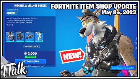 Fortnite Item Shop NEW WENDELL SET May 8th 2023 Fortnite Battle