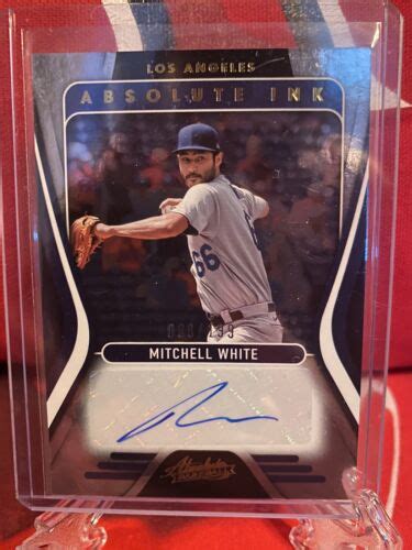 Mitchell White Absolute Ink Auto Panini Absolute Baseball