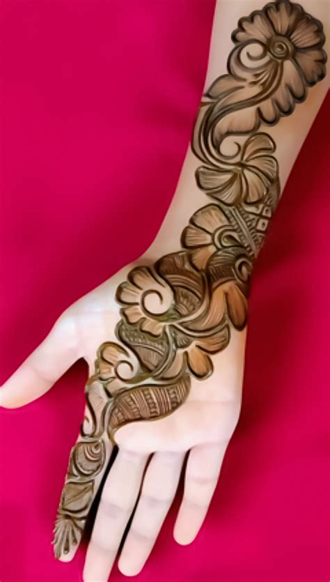 simple mehndi designs for hands with dots 7