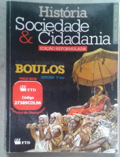 Livro História Sociedade Cidadania 7º Ano Boulos MercadoLivre