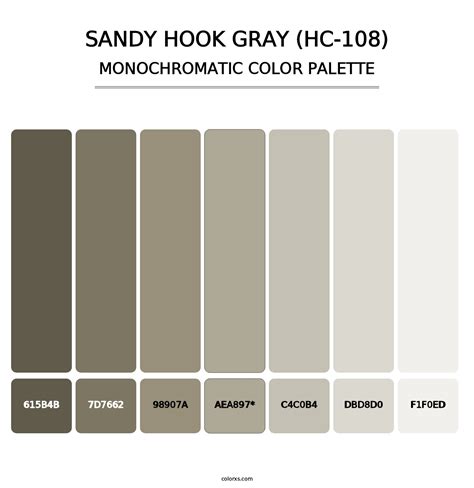 Benjamin Moore Sandy Hook Gray Hc 108 Paint Coordinating Colors And Palettes