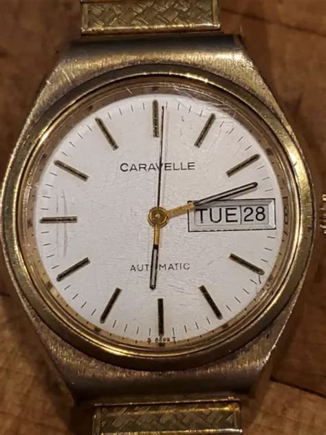 Orologio Vintage Bulova Caravelle Uomo Automatico Giorno Data