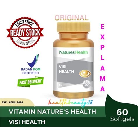 Jual NATURE S HEALTH VISI HEALTH VITAMIN MATA MENCEGAH MINUS MATA