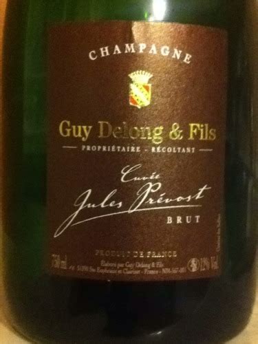 Guy Delong Fils Cuvée Jules Prévost Brut Champagne Vivino